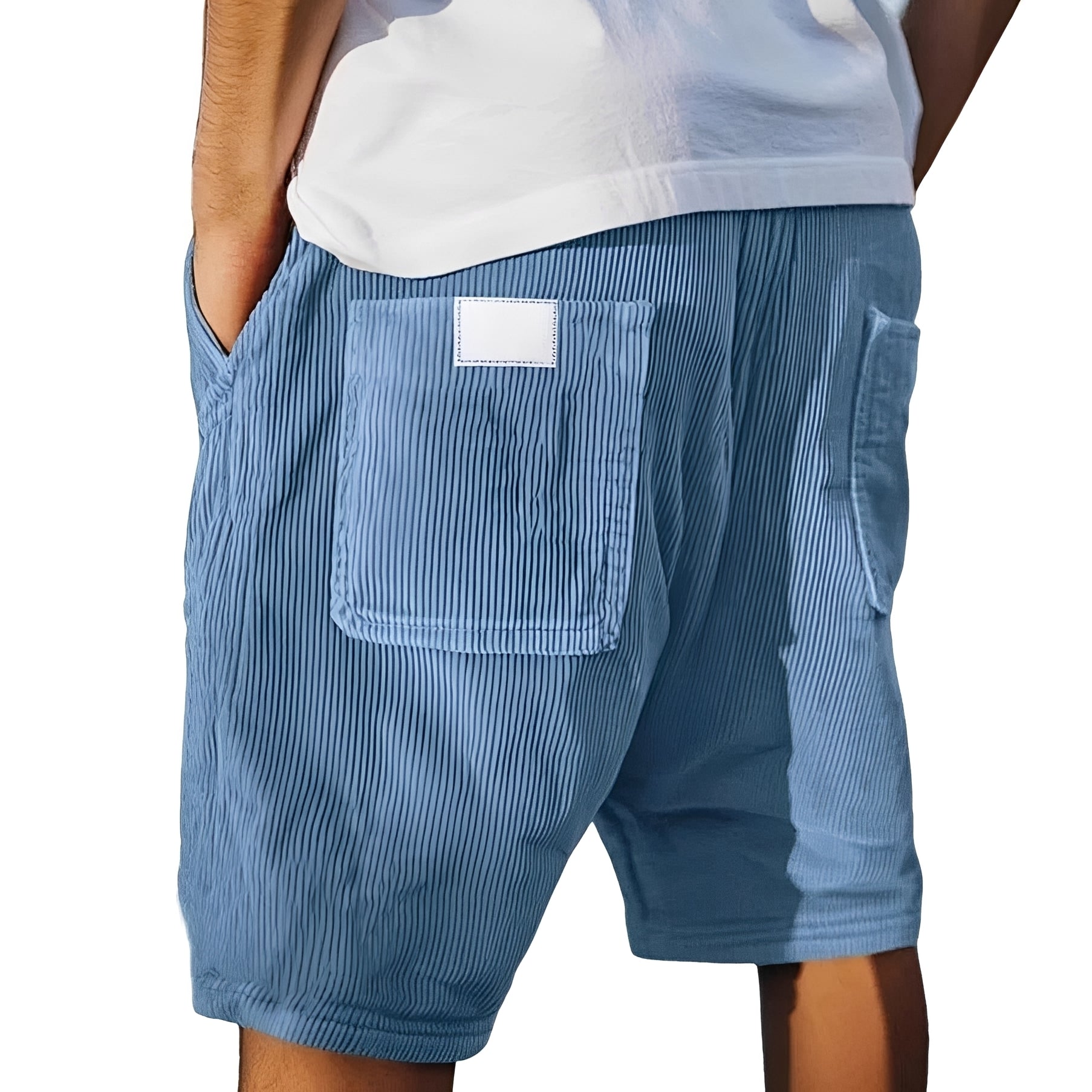 Ritchie - Shorts relax à texture nervurée