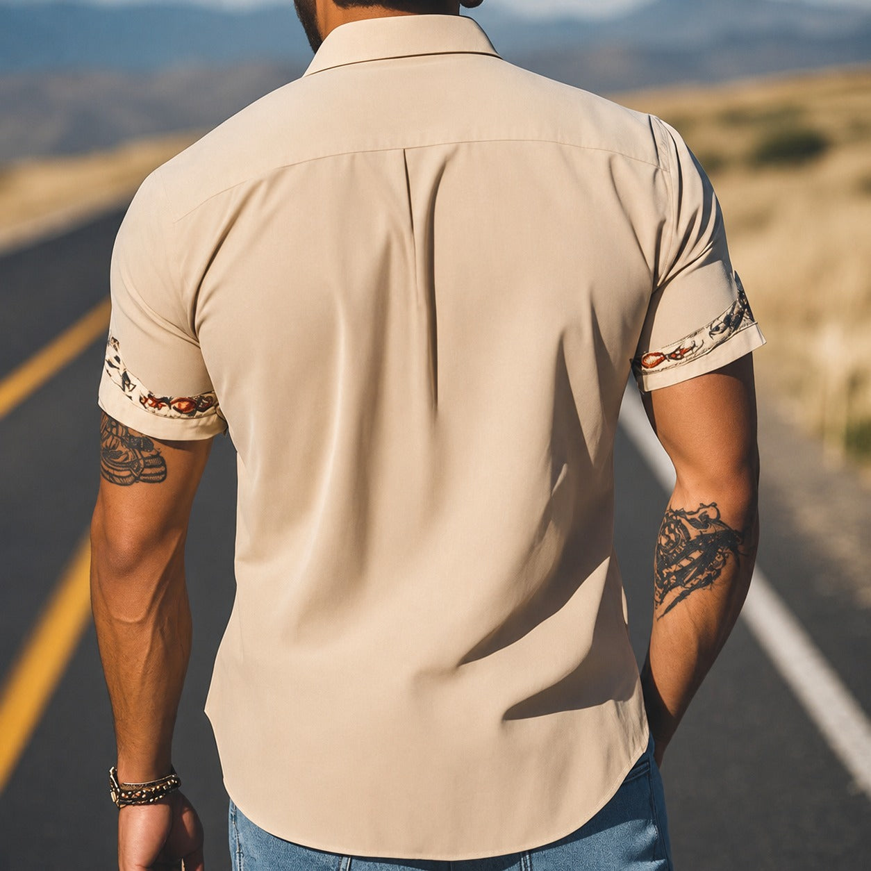 Marvin - Chemise traditionnelle embellie