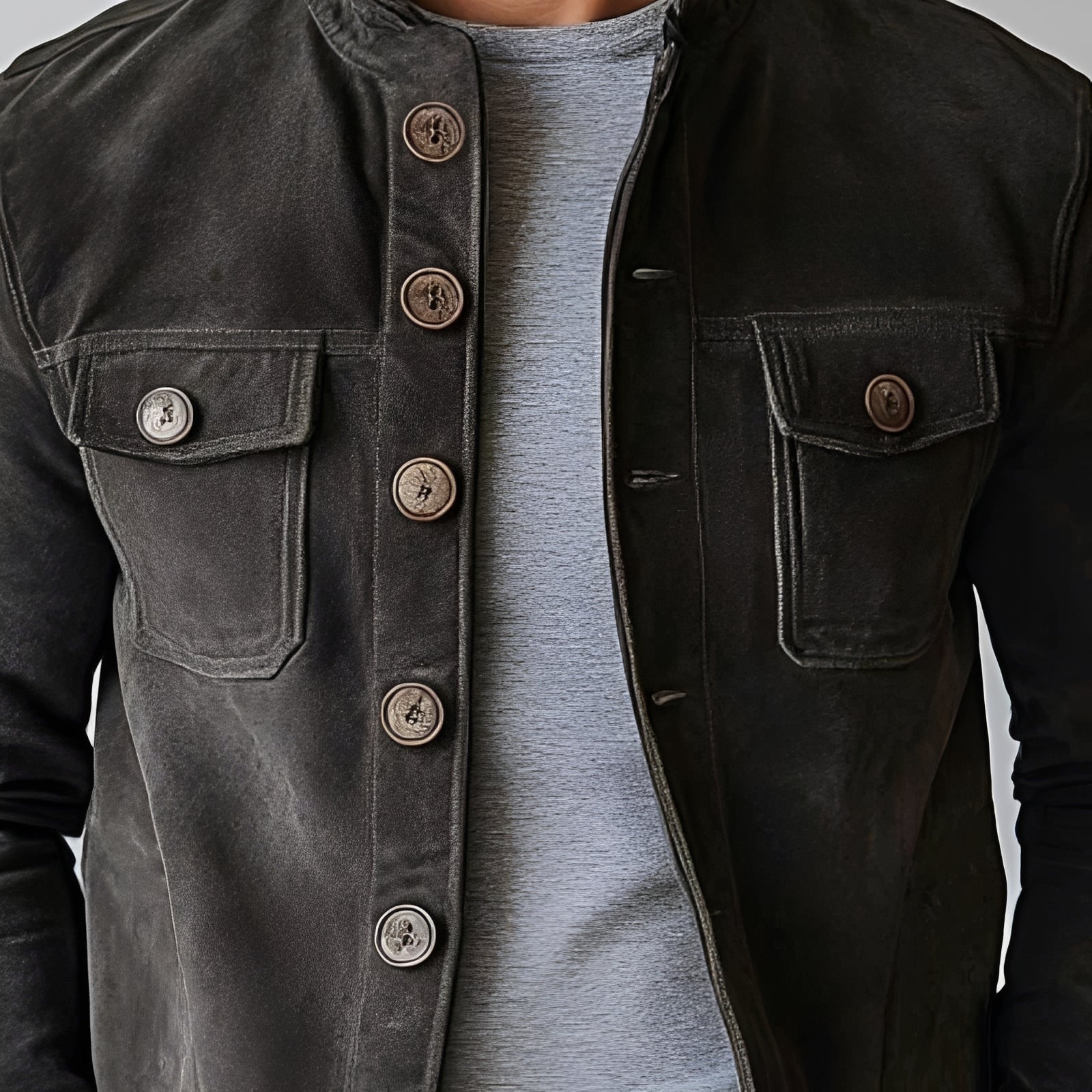 Lenard - Manteau élégant avec bouton unique