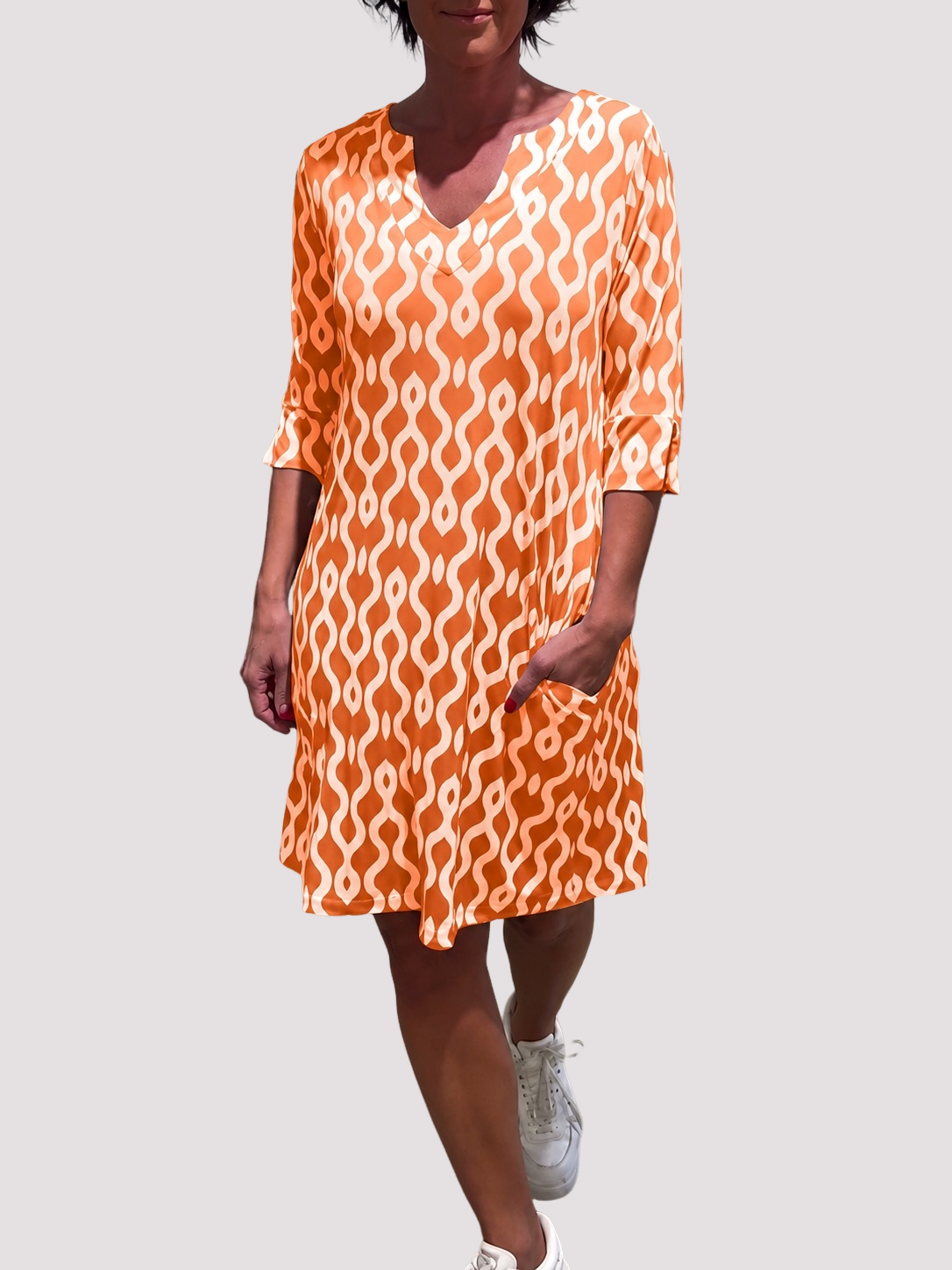 Jazmin - Robe Midi Évasée avec Volants