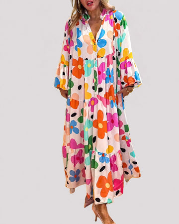 Alana - Robe Ample Colorée