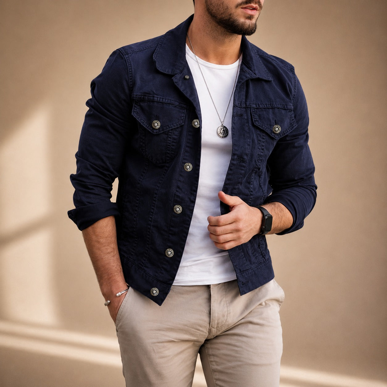 Kent - Blazer élégant en denim