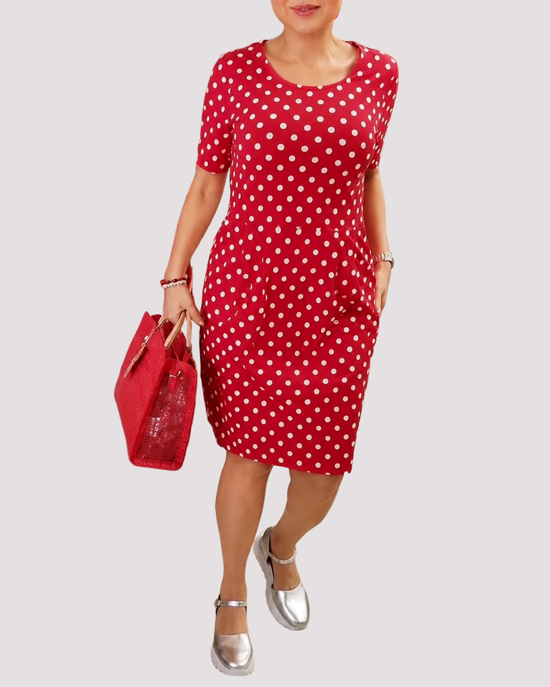 Carolyn - Robe Ample à Pois