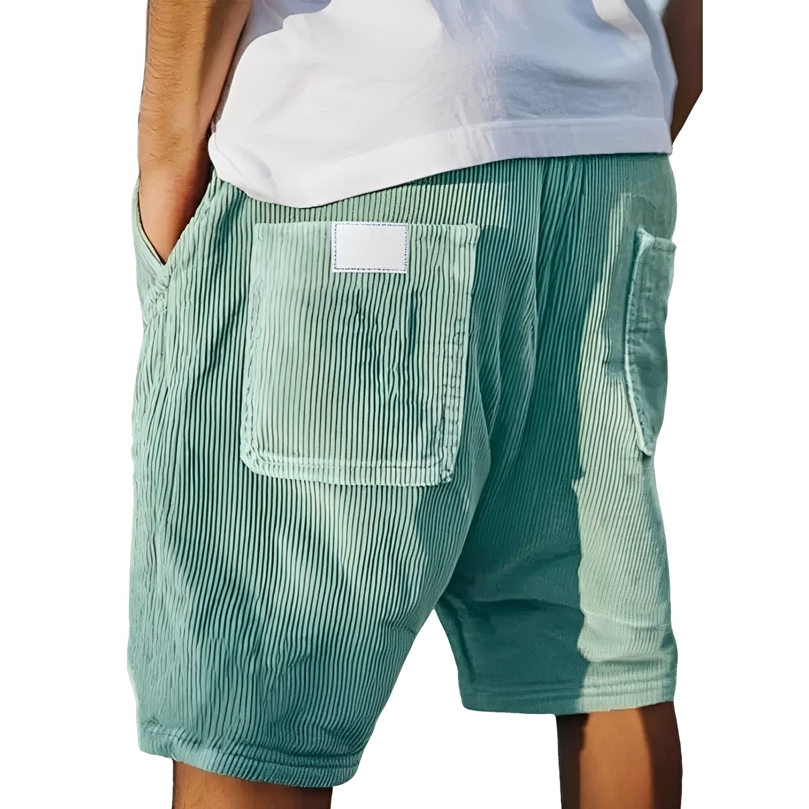 Ritchie - Shorts relax à texture nervurée
