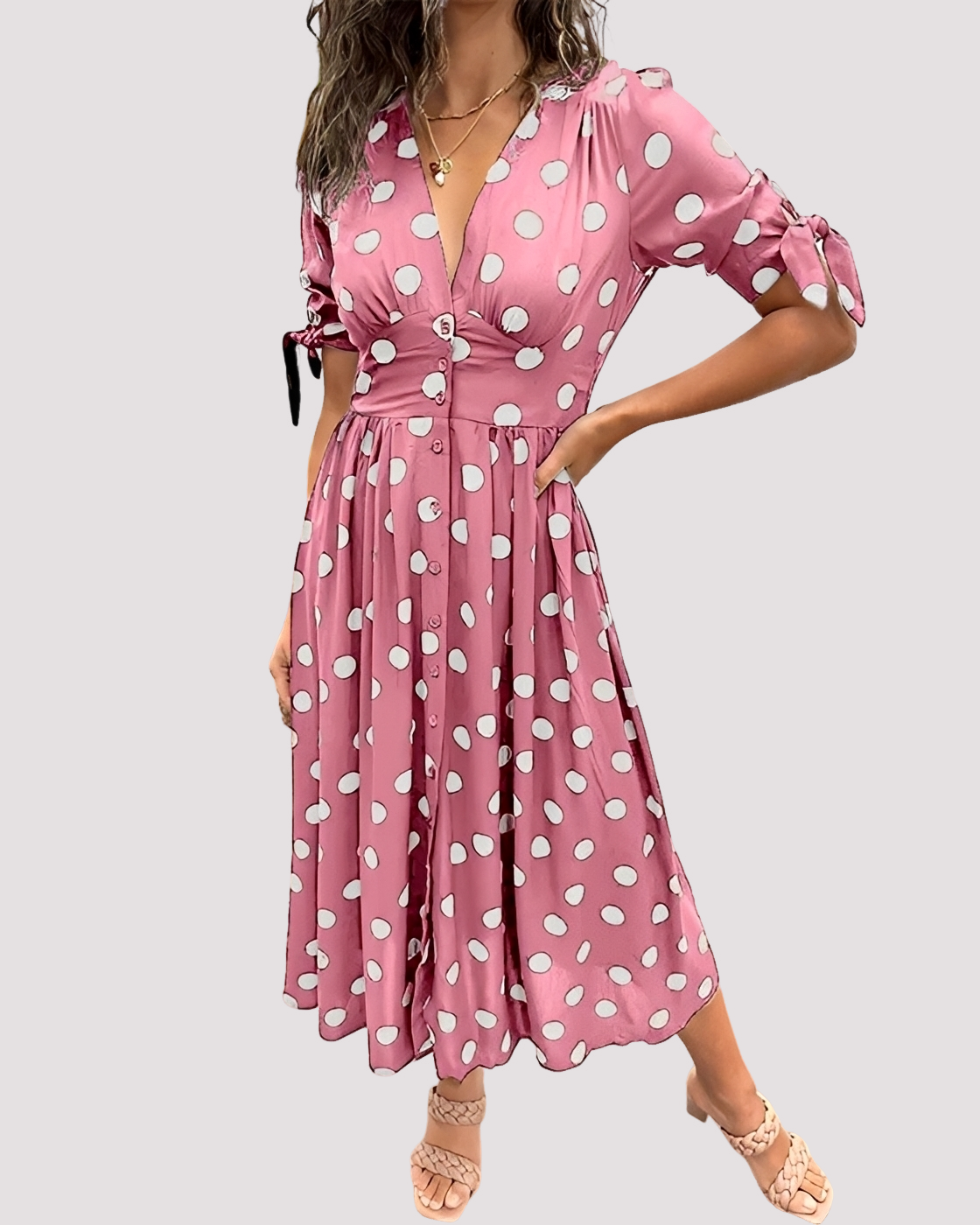 Nicole - Robe Chic à Pois