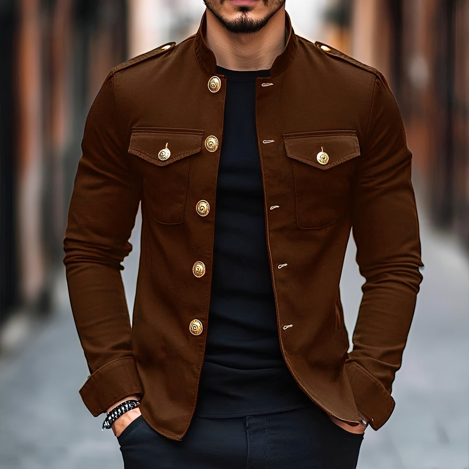 Leighton - Blazer à boutons, chic et décontracté