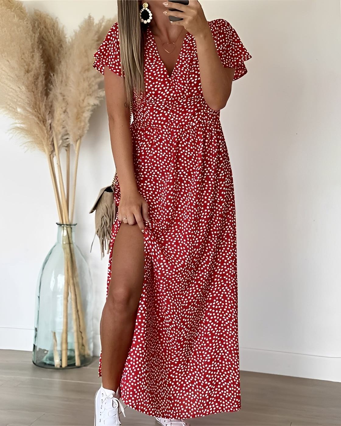 Tina - Robe Chic avec Fente