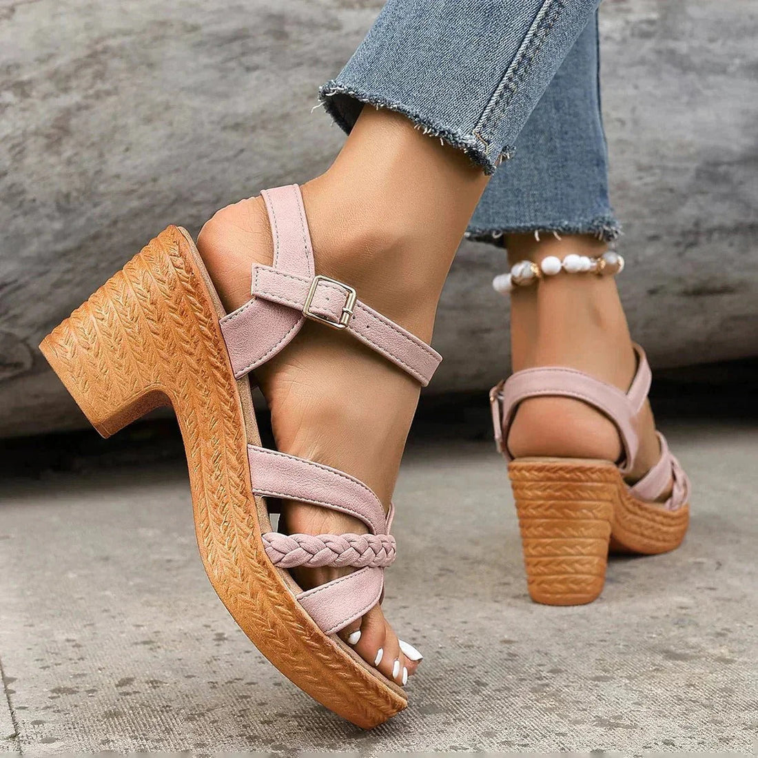 Ffion - Sandales chics avec semelles larges