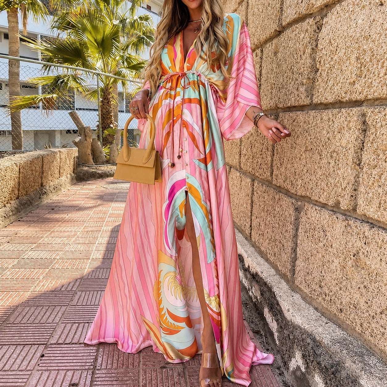 Janice - Robe maxi élégante et lumineuse