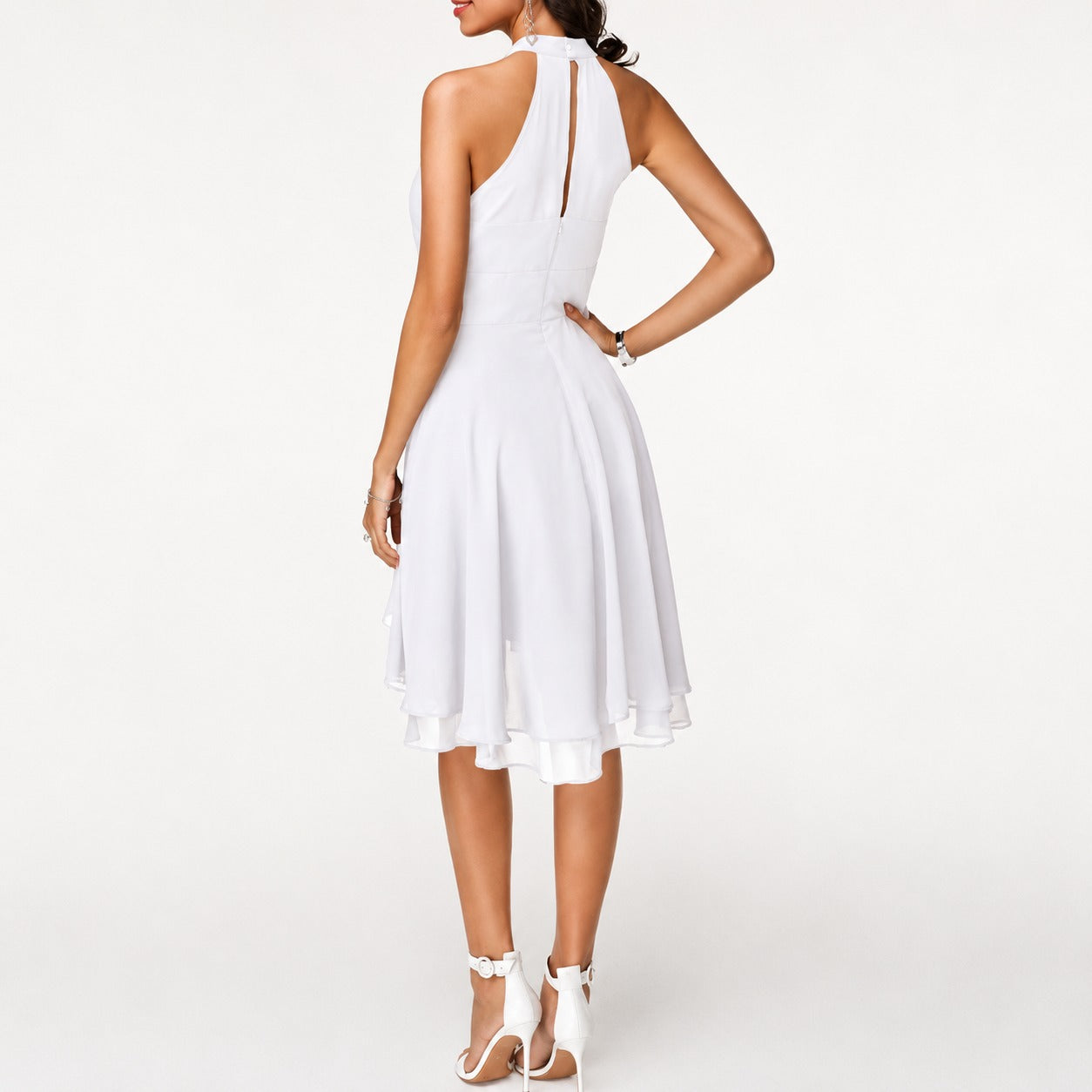 Kristina - Petite Robe Élégante à Col Halter