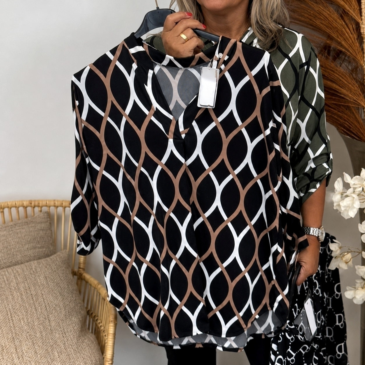 Nikhil - Blouse Ample à Manches Longues