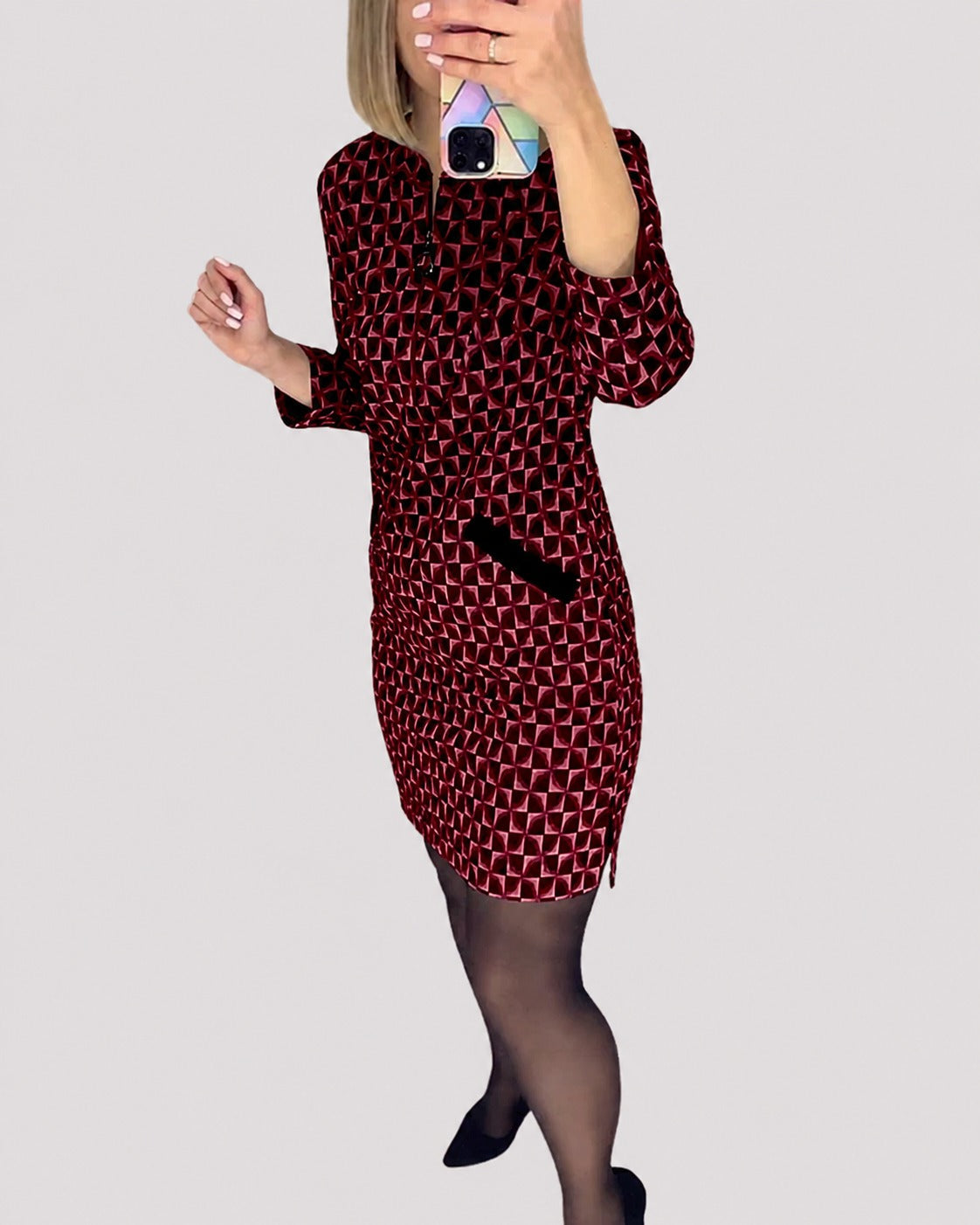 Michelle - Robe chic avec manches longues