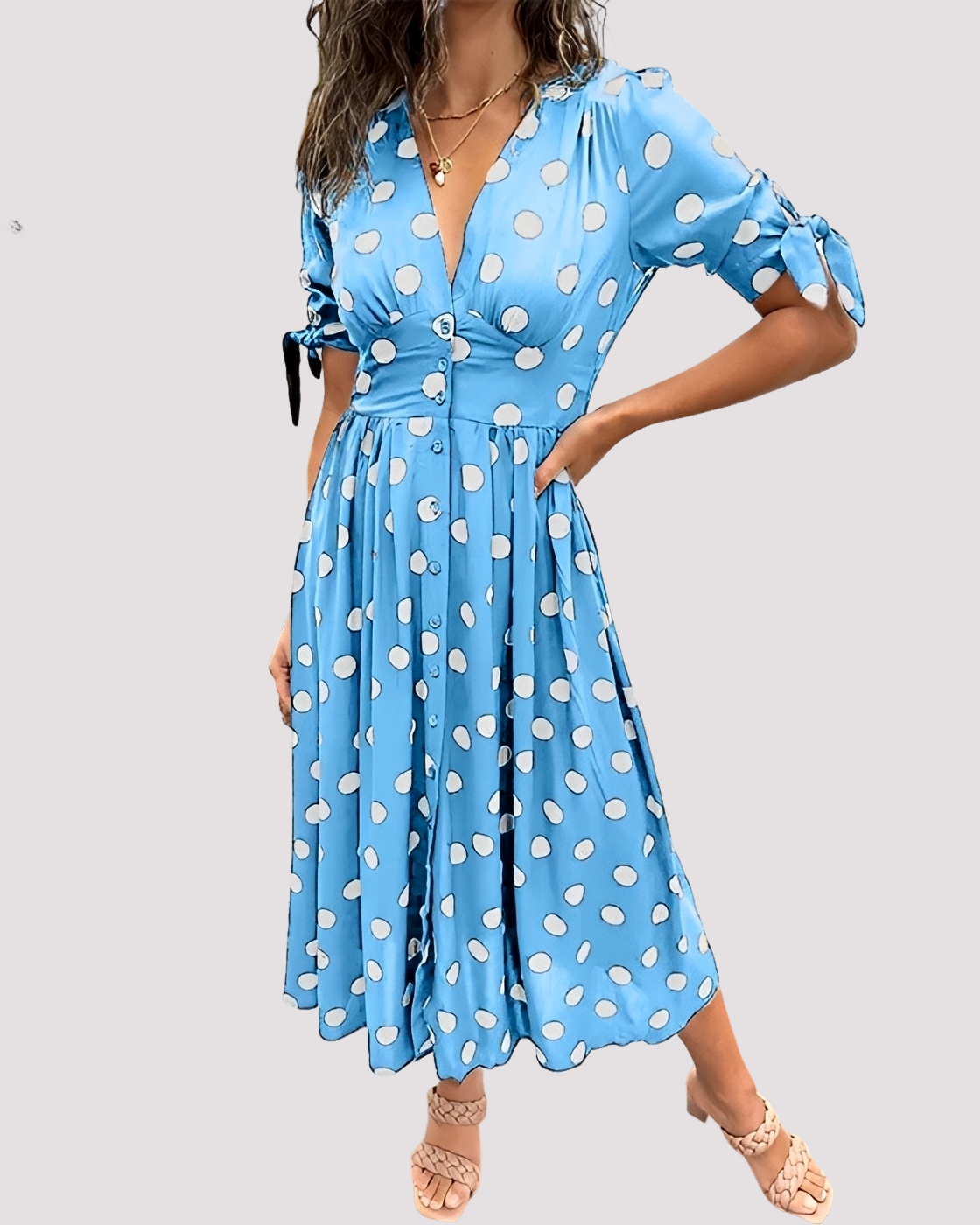 Nicole - Robe Chic à Pois