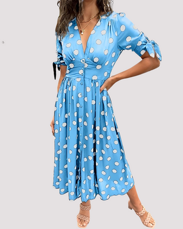 Nicole - Robe Chic à Pois