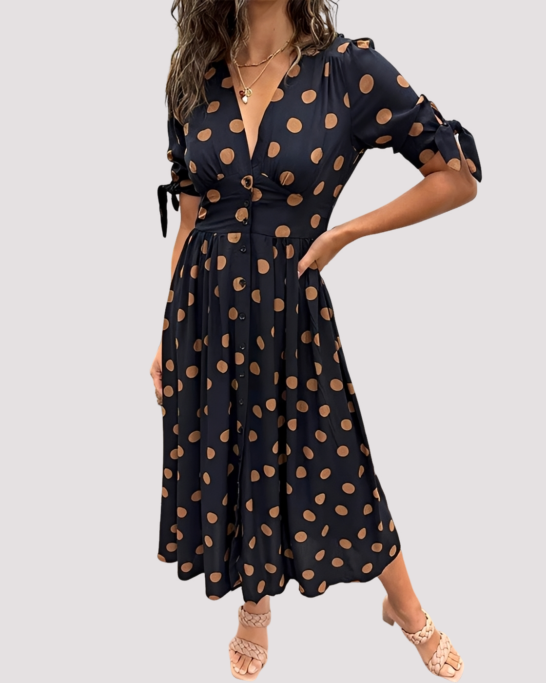 Nicole - Robe Chic à Pois