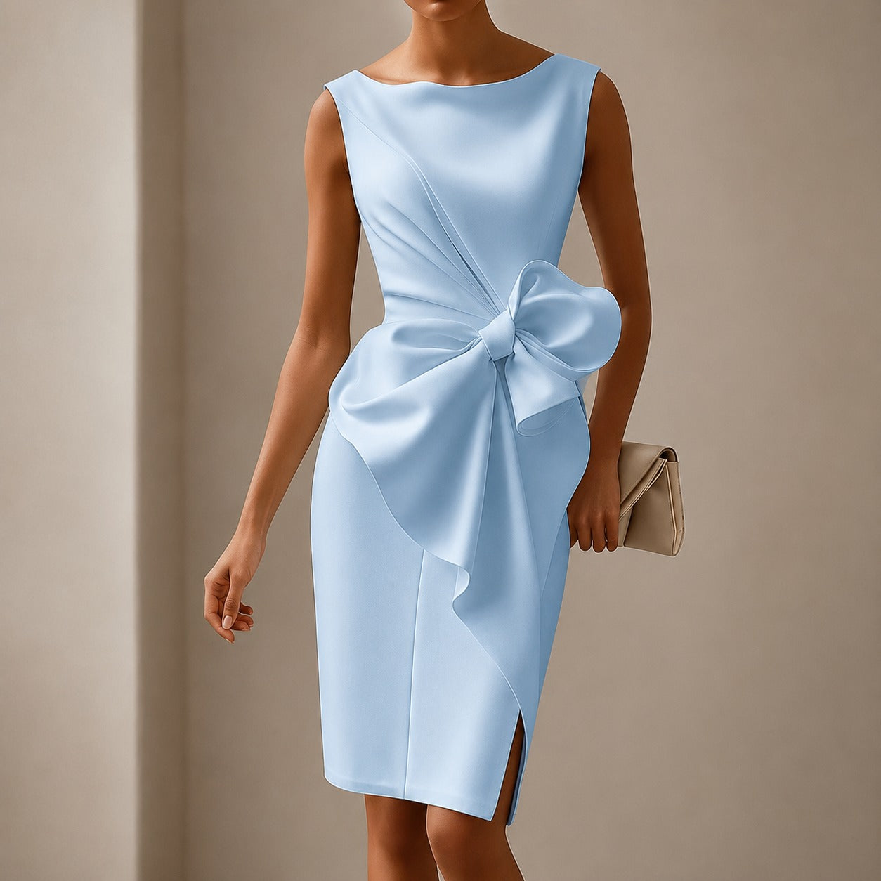 Esmee - Robe Courte Élégante avec Boucle