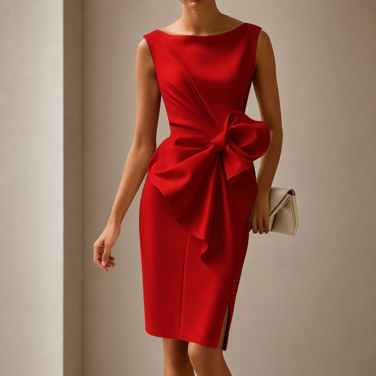 Esmee - Robe Courte Élégante avec Boucle