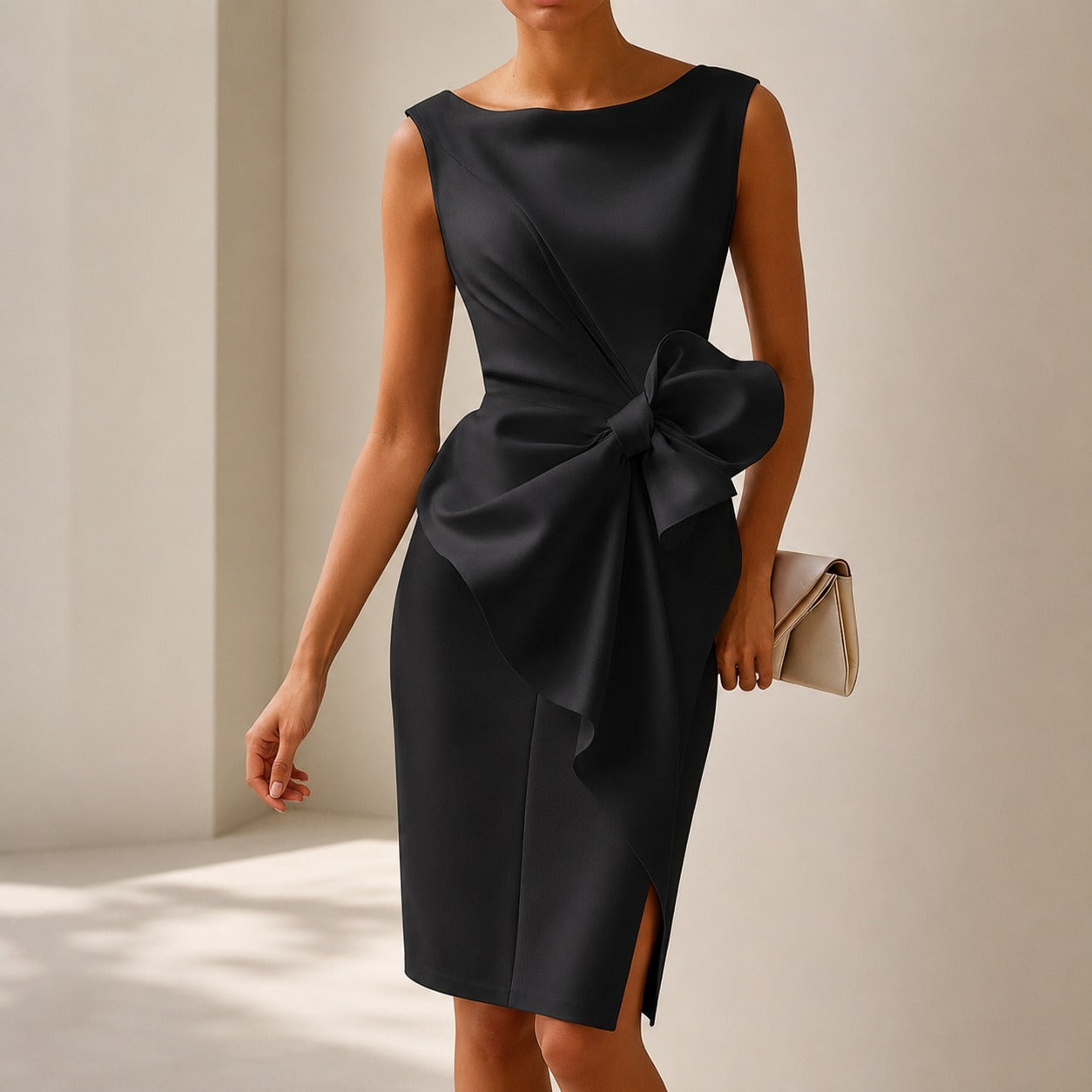 Esmee - Robe Courte Élégante avec Boucle