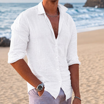 Anthony - Chemise Décontractée à Manches Longues