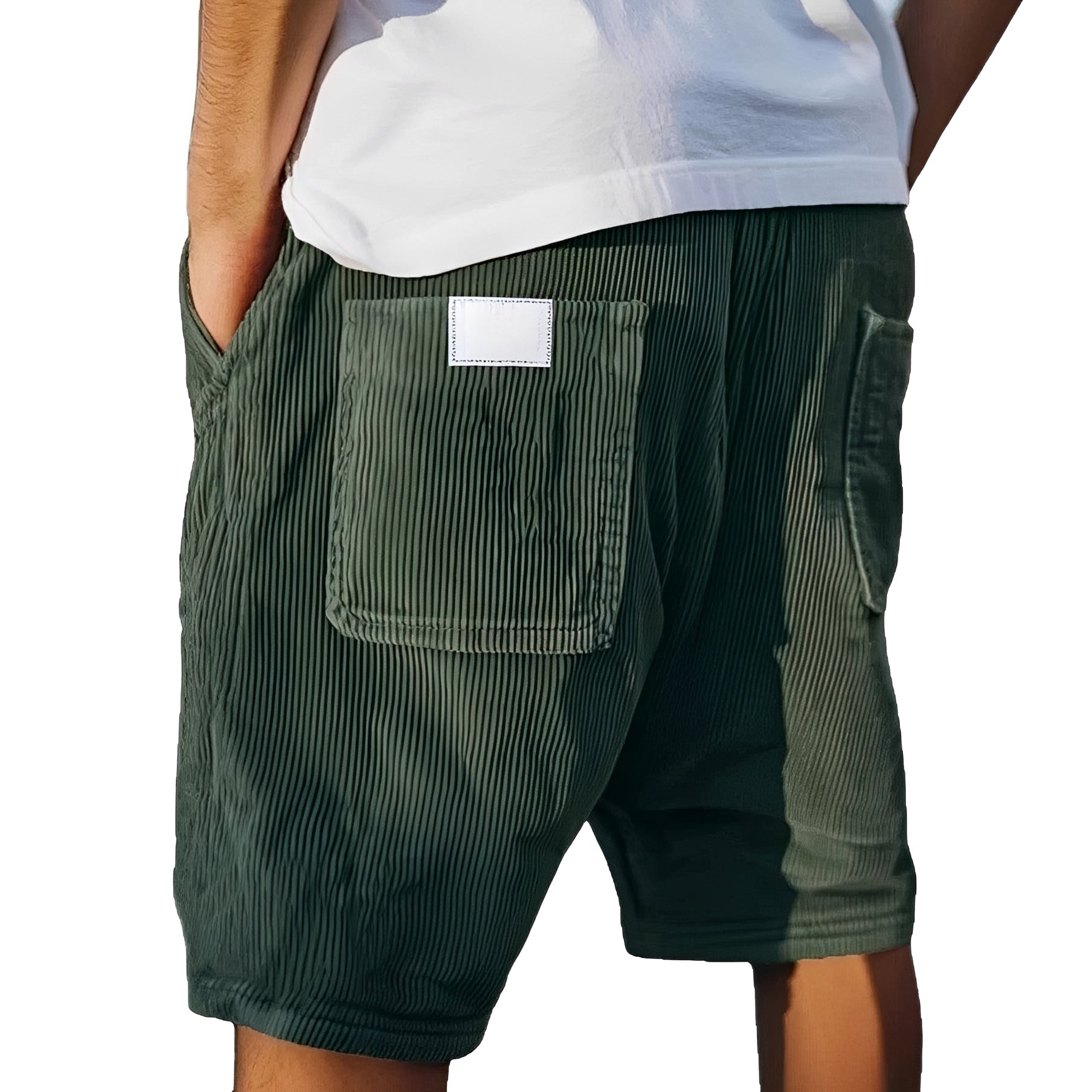 Ritchie - Shorts relax à texture nervurée