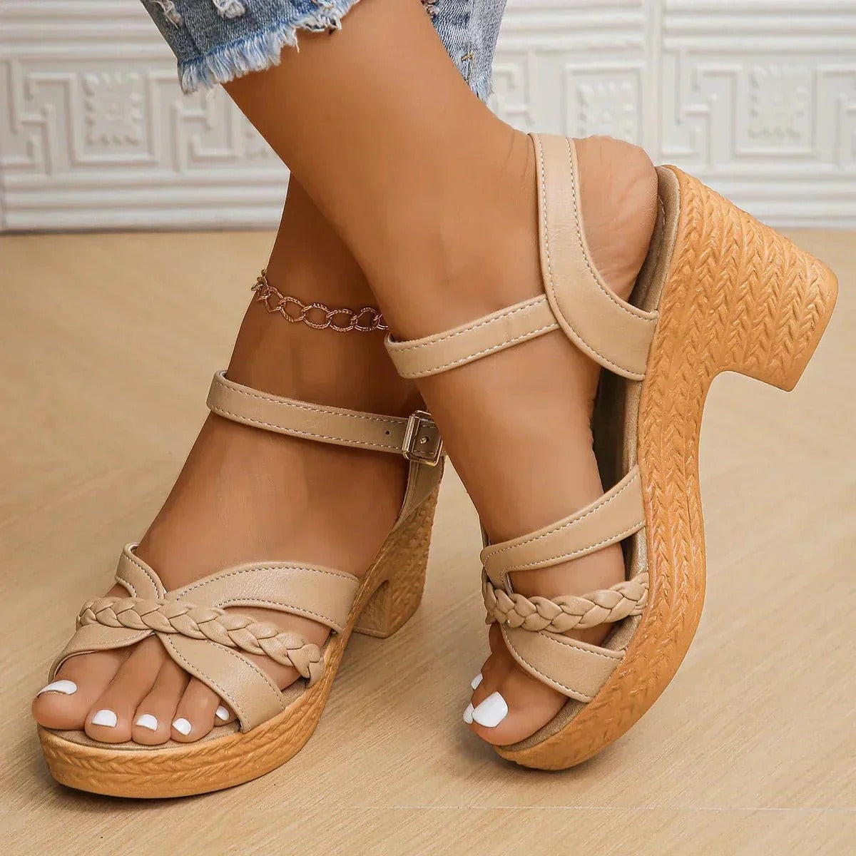 Ffion - Sandales chics avec semelles larges