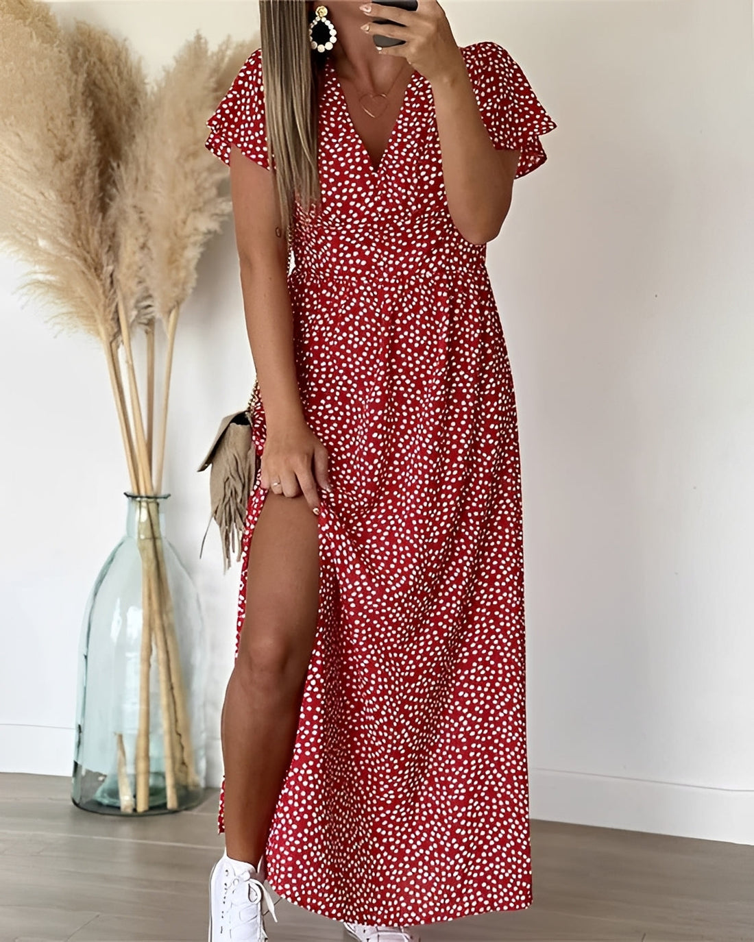 Kathleen - Robe Longue Décontractée avec Fente