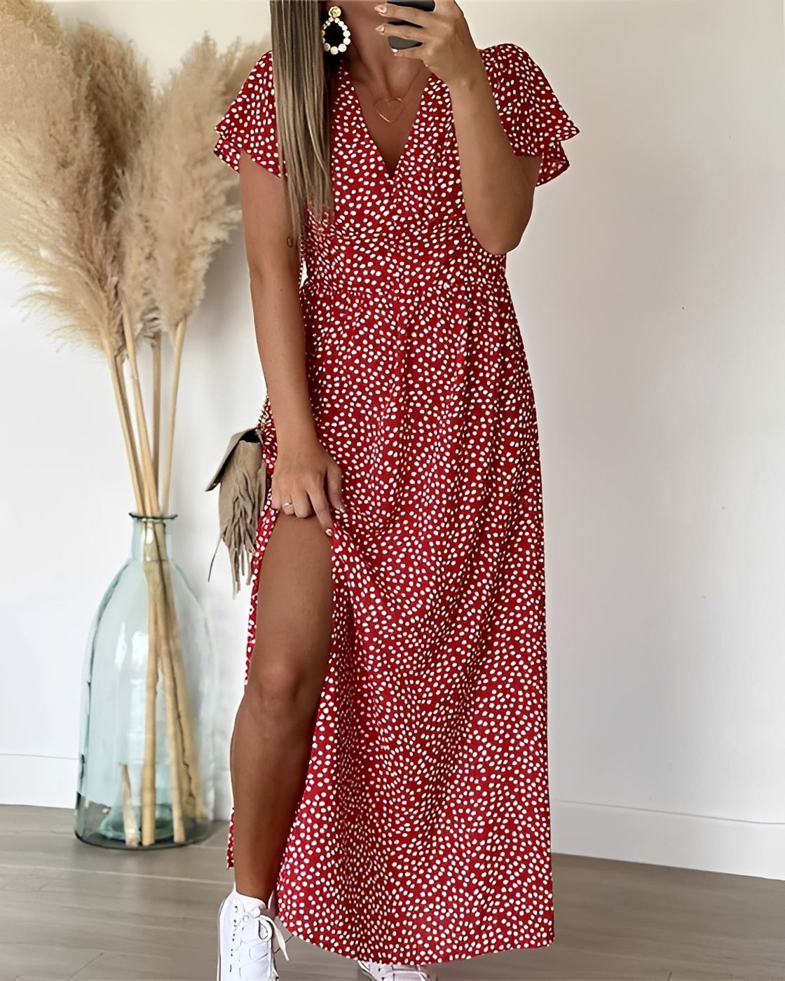 Kathleen - Robe Longue Décontractée avec Fente