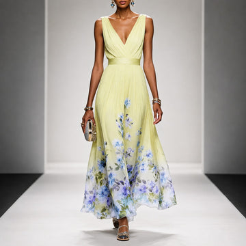 Tanisha - Robe longue à motif floral