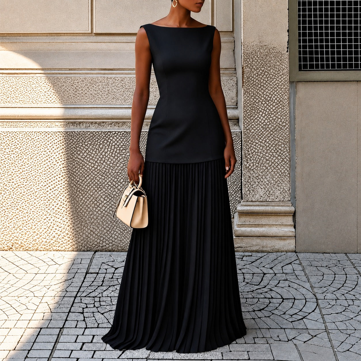 Alice - Élégante Robe Longue Sans Manches Chic