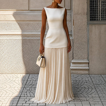Alice - Élégante Robe Longue Sans Manches Chic
