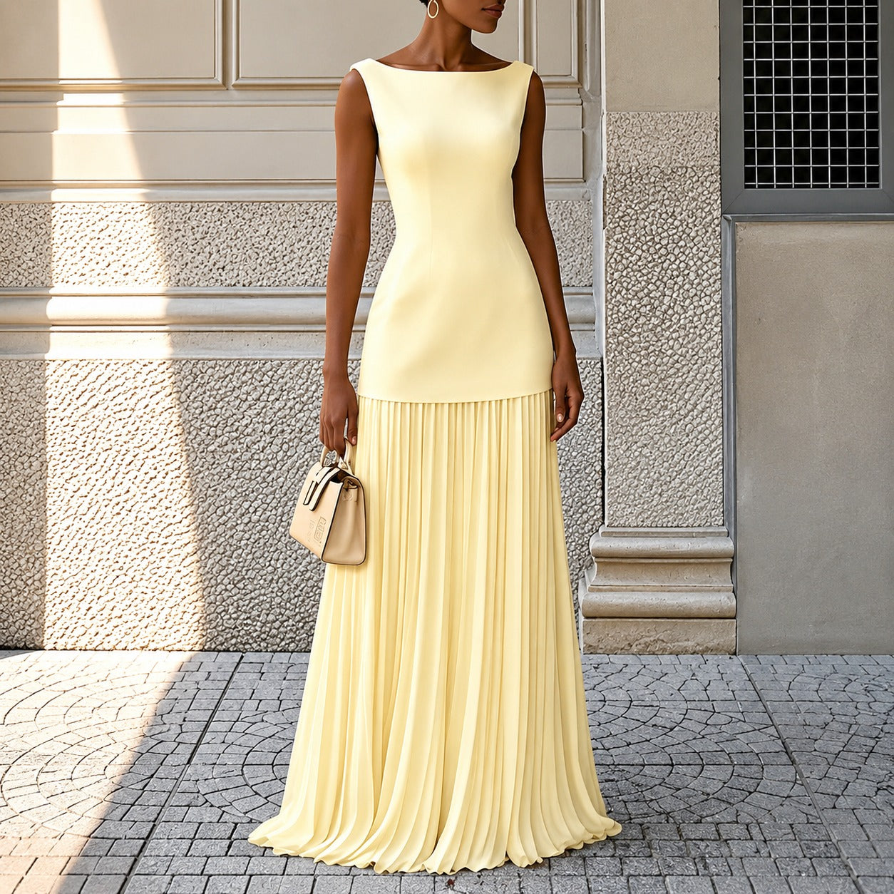 Alice - Élégante Robe Longue Sans Manches Chic