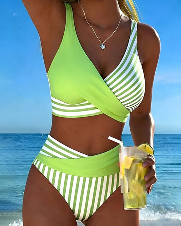 Angelica - Bikini deux pièces à rayures élégantes