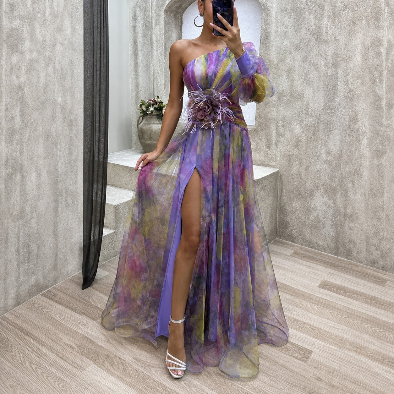 Rowe - Robe Maxi Élégante à Motifs Floraux