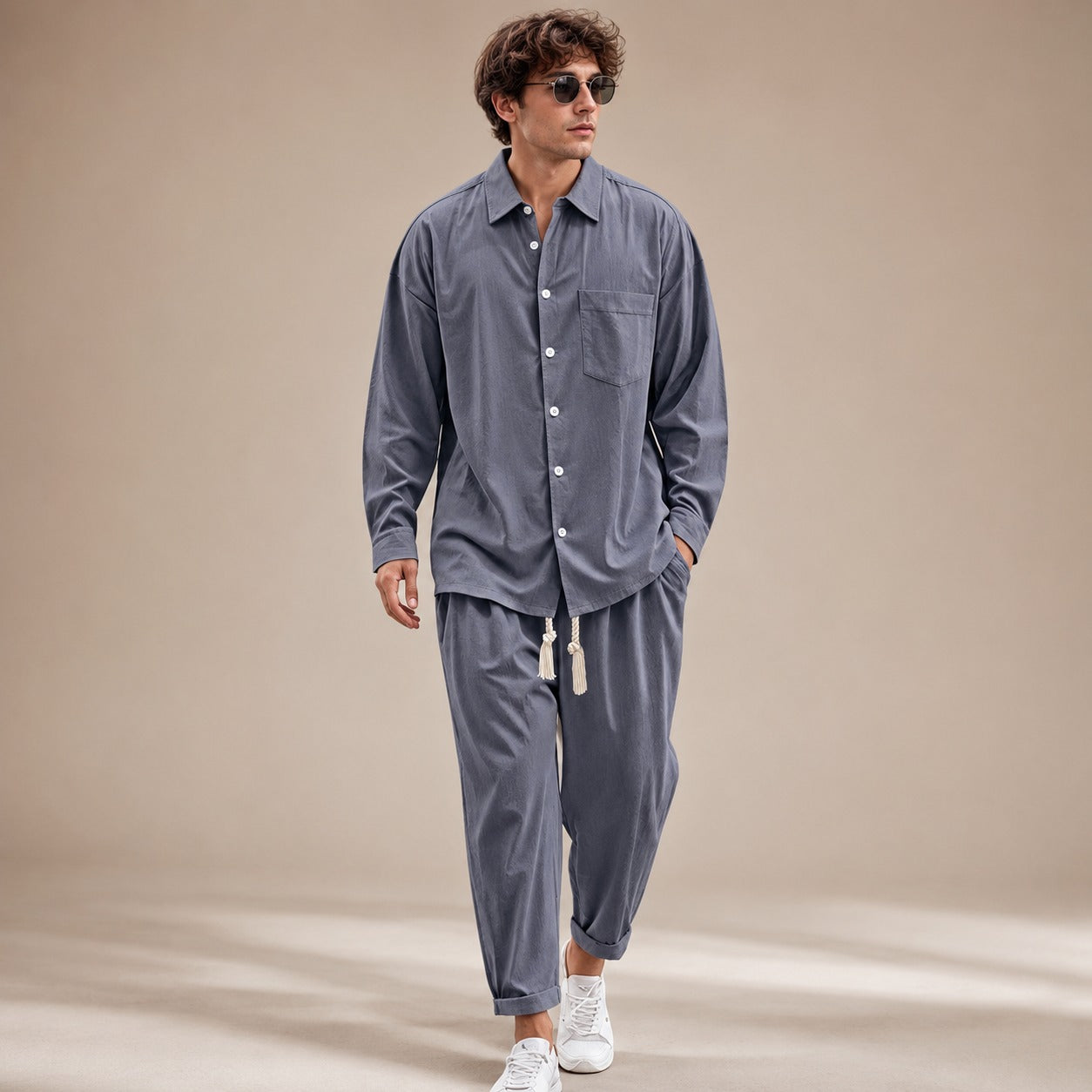 Paul - Set chemise large à longues manches