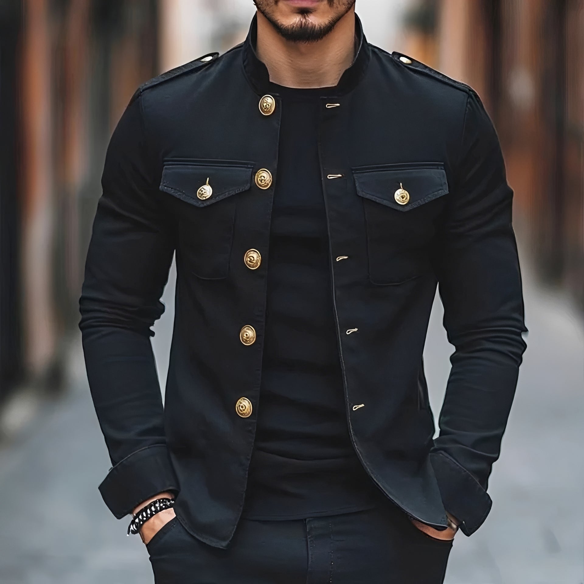 Leighton - Blazer à boutons, chic et décontracté
