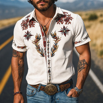 Marvin - Chemise traditionnelle embellie
