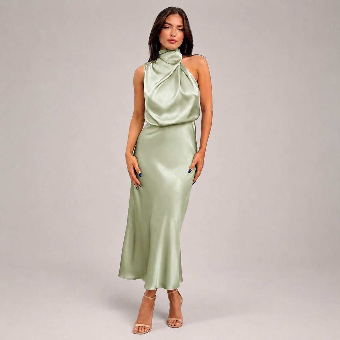 Lillie - Robe élégante avec col halter
