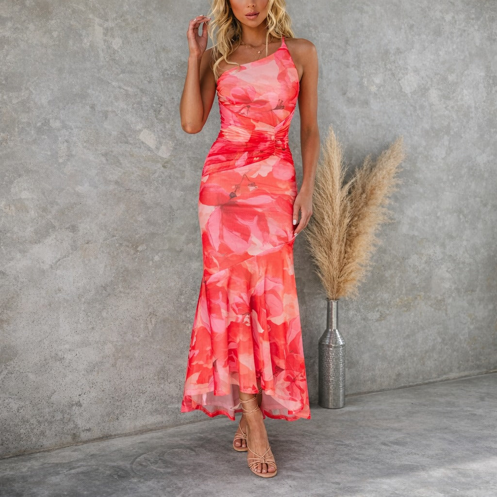 Tiffany - Robe Midi à Motifs Floraux