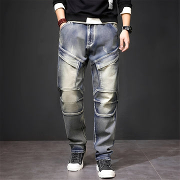Myers - Pantalon Droit Élégant Usé