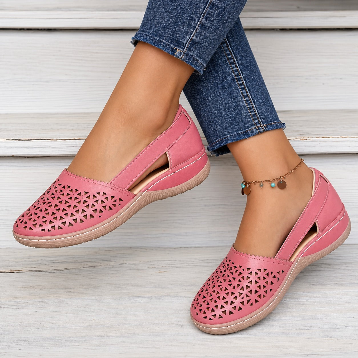 Tegan - Sandales tendance avec un design