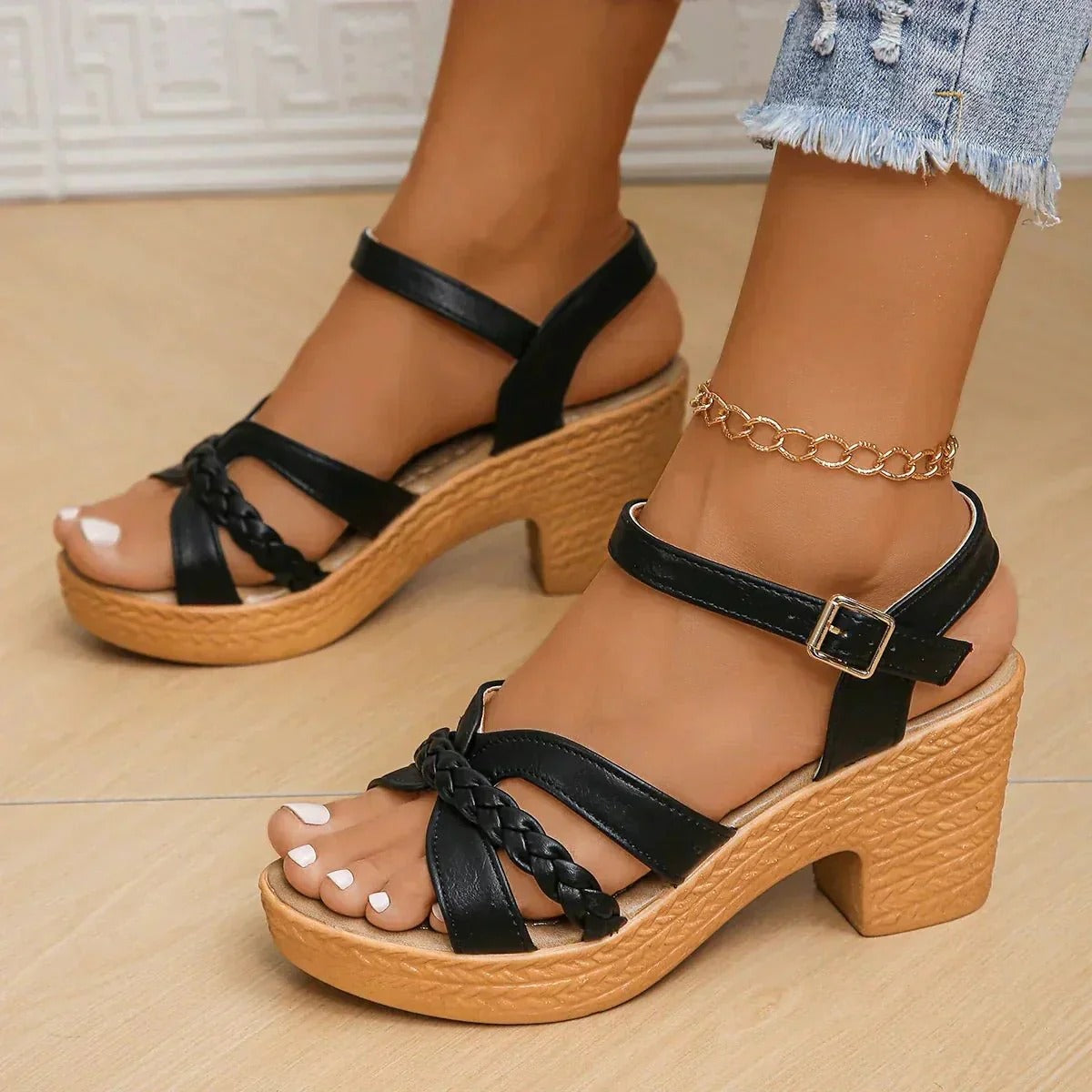 Ffion - Sandales chics avec semelles larges