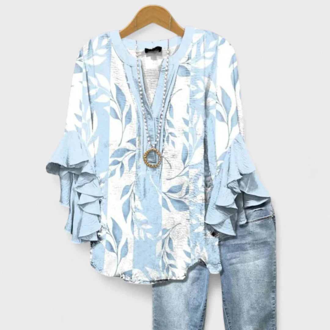Kay- Blouse élégante pour femmes avec motif floral