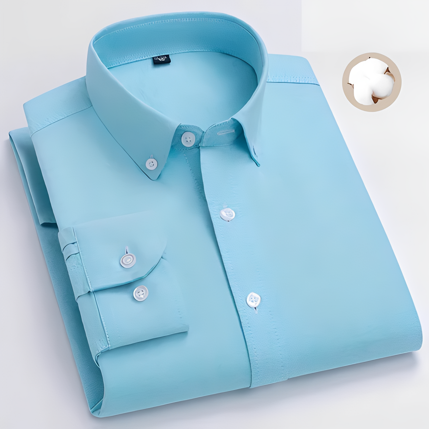 Jezriel - Chemise tendance à carreaux avec manches longues pour homme