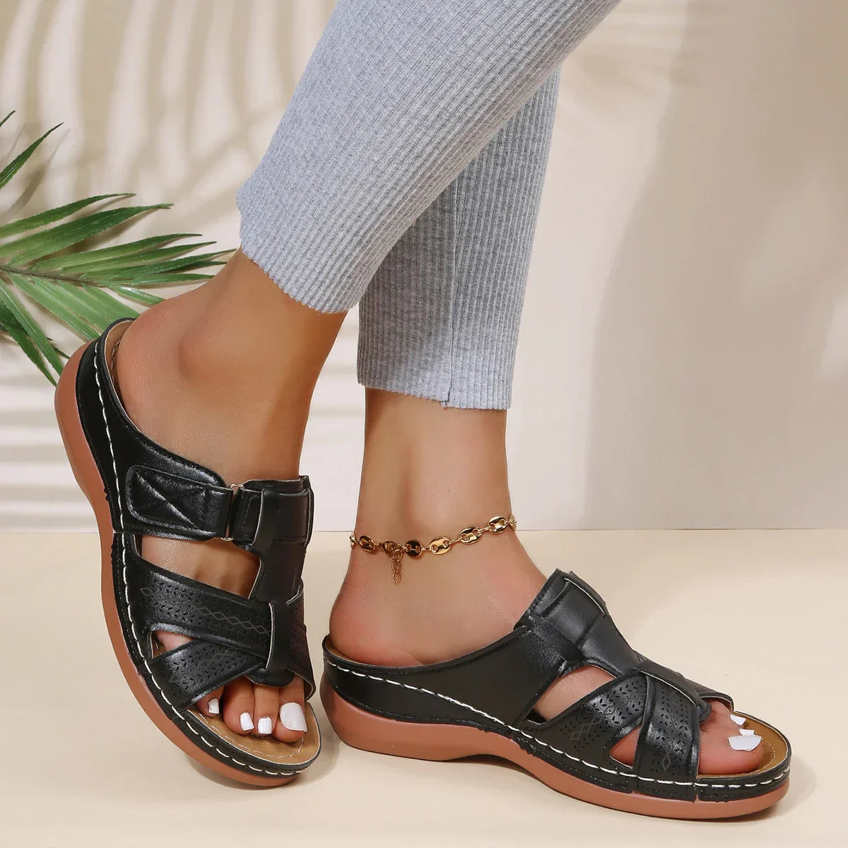 Amelia - Sandales Ouvertes pour Loisirs