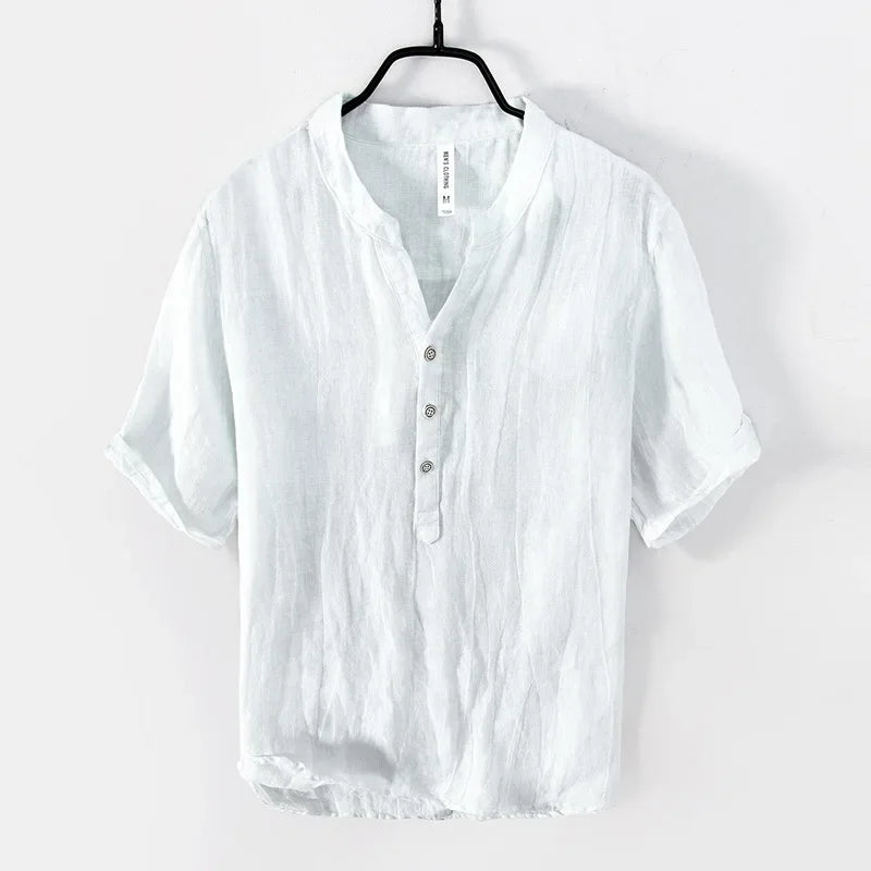 Everett - Chemise à courte patte de boutonnage