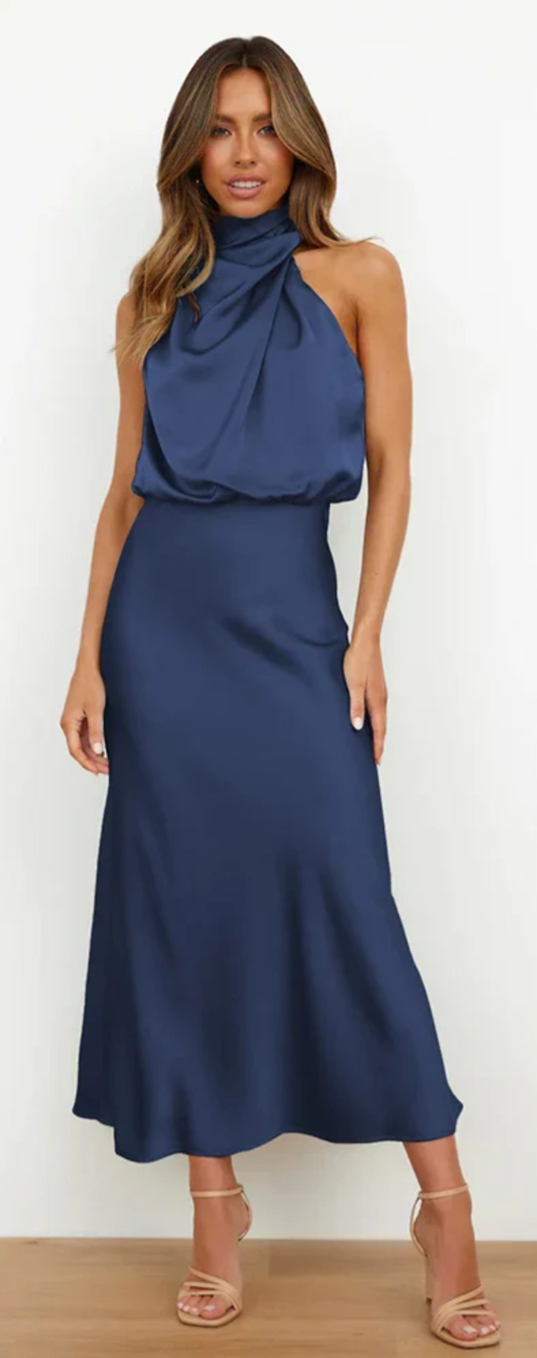 Luna - Robe maxi drapée