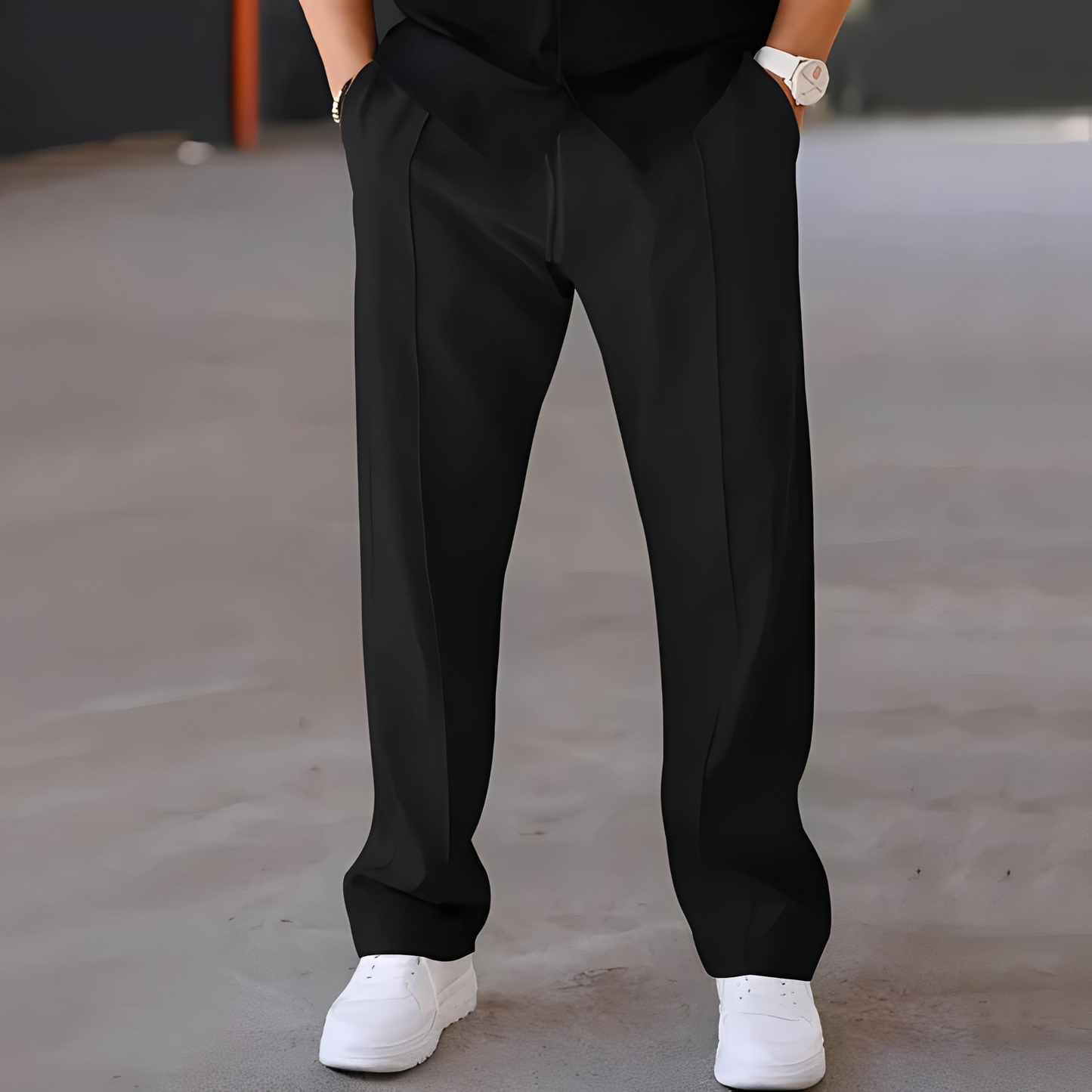Fresniel - Pantalon ample et droit à la mode pour homme
