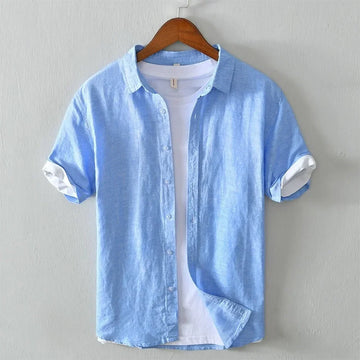 James - chemise à manches courtes avec patte de boutonnage devant