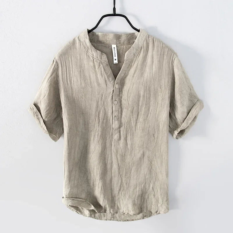 Everett - Chemise à courte patte de boutonnage