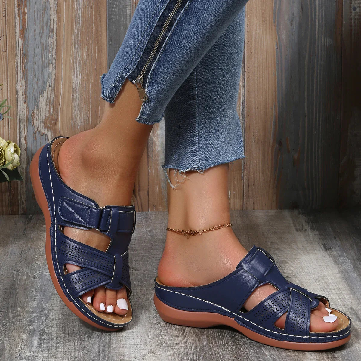 Amelia - Sandales Ouvertes pour Loisirs